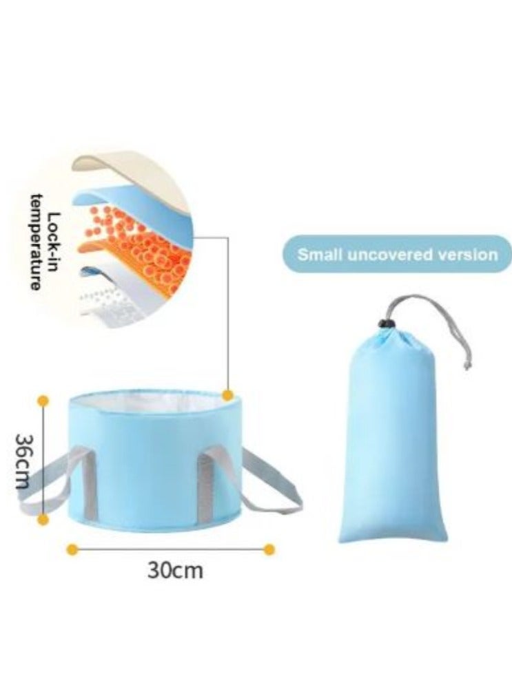 1pc Portable Collapsible Foot Bath Basin with Handles Perfect for Soaking Feet Traveling Camping and Outdoor Activities