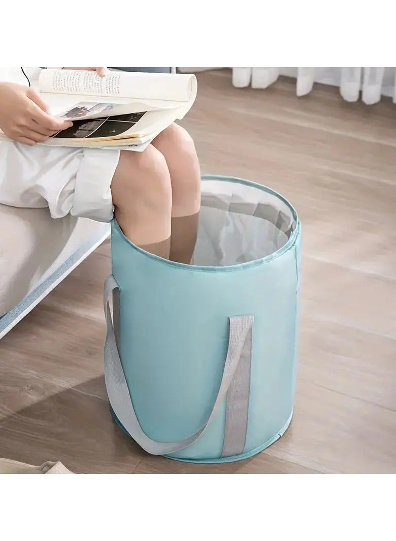 1pc Portable Collapsible Foot Bath Basin with Handles Perfect for Soaking Feet Traveling Camping and Outdoor Activities