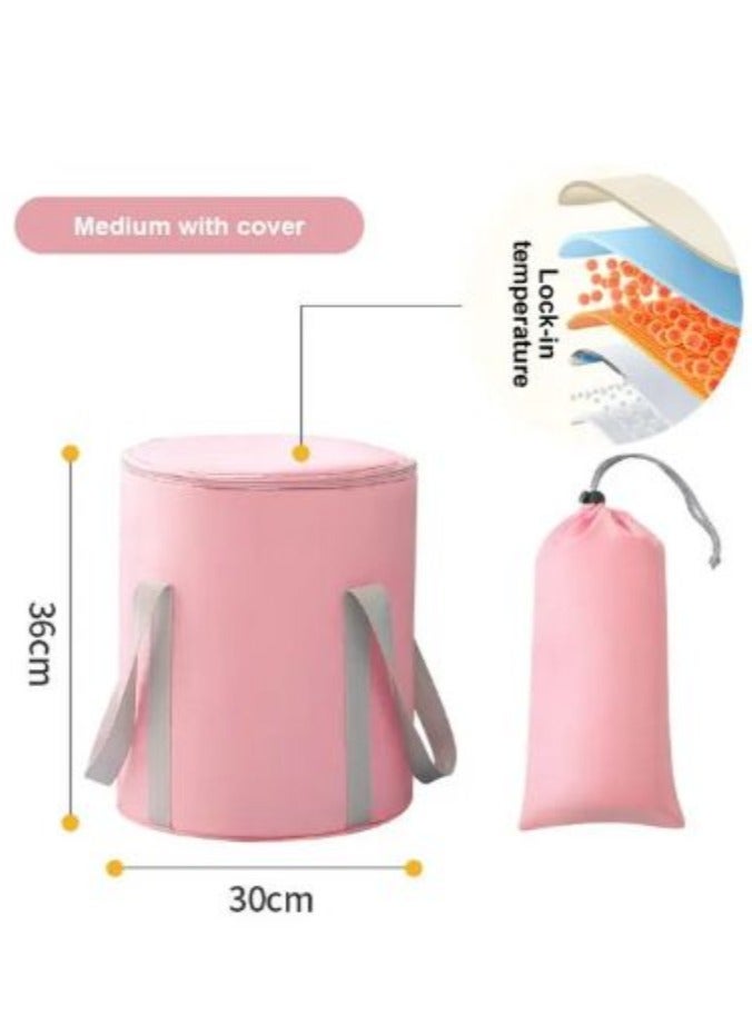 1pc Portable Collapsible Foot Bath Basin with Handles Perfect for Soaking Feet Traveling Camping and Outdoor Activities
