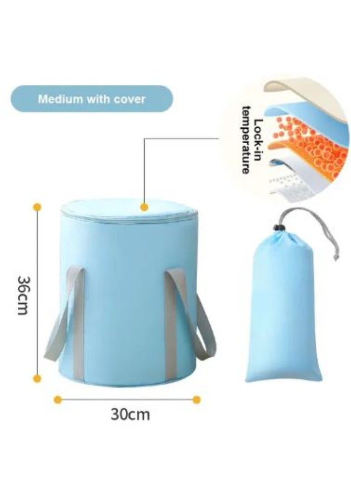1pc Portable Collapsible Foot Bath Basin with Handles Perfect for Soaking Feet Traveling Camping and Outdoor Activities