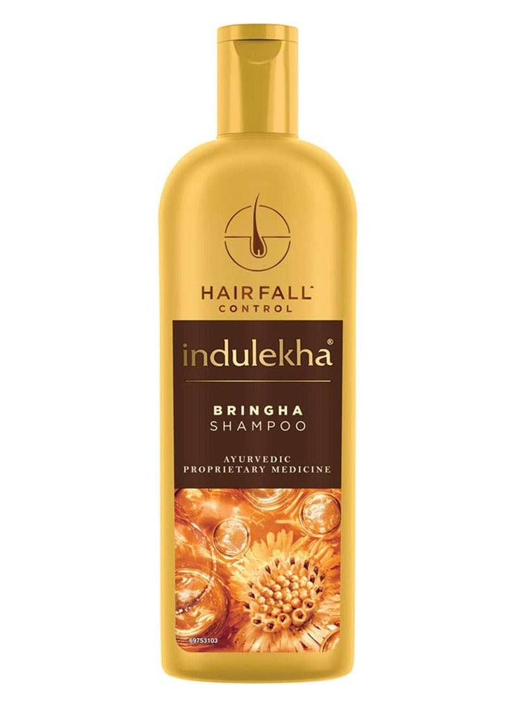 Indulekha Bringha, Shampoo, 340ml, for Hair Fall Control, with Bringharaj Extracts, Amla, Shikakai, Paraben-Free, for Men and Women