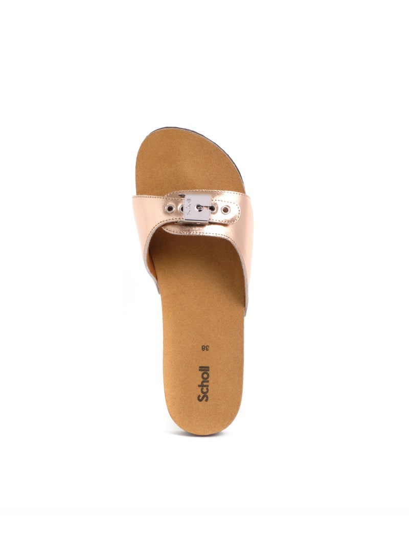 MULES ROSE GOLD PESCURA FLAT CORK