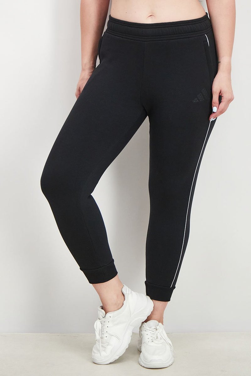 Women Regular Fit Urban Fleece PT Pants, Black