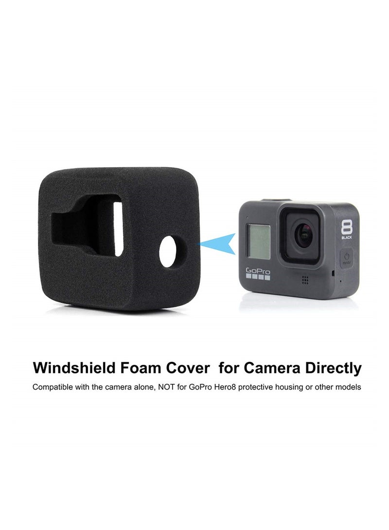 2-Pack Windslayer Housing Case for GoPro Hero 8 Black Reduce Wind Noise Improve Audio Quality