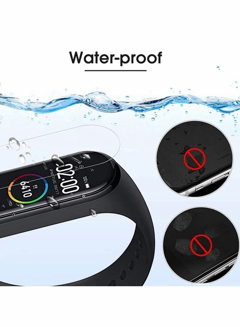 Protective film, Compatible with Xiaomi Mi Smart Band 6, Full Cover/Bubble Free/Touch Sensitive/Anti-Scratch/Not Glass Film(4PCS)