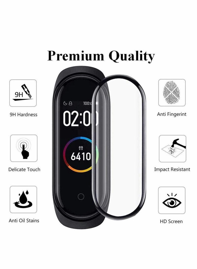 Protective film, Compatible with Xiaomi Mi Smart Band 6, Full Cover/Bubble Free/Touch Sensitive/Anti-Scratch/Not Glass Film(4PCS)