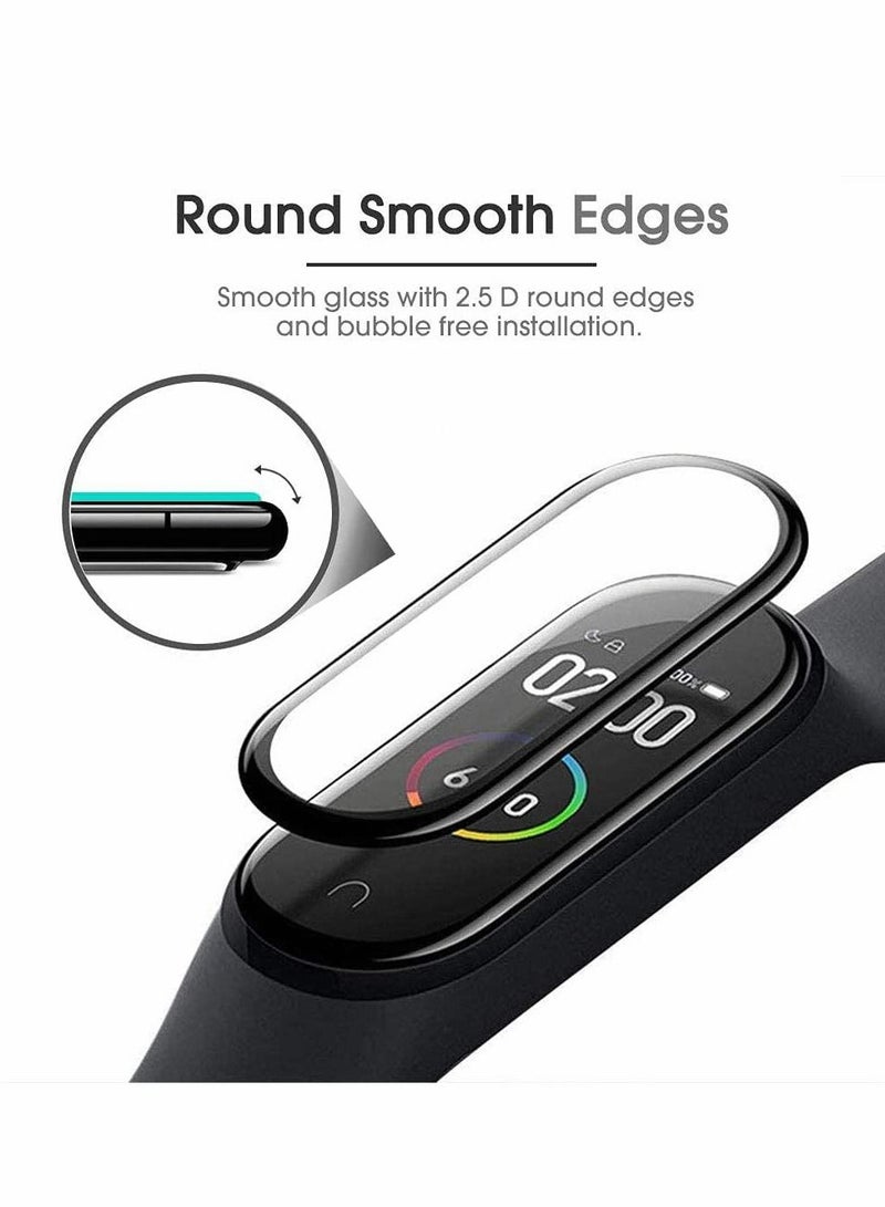 Protective film, Compatible with Xiaomi Mi Smart Band 6, Full Cover/Bubble Free/Touch Sensitive/Anti-Scratch/Not Glass Film(4PCS)