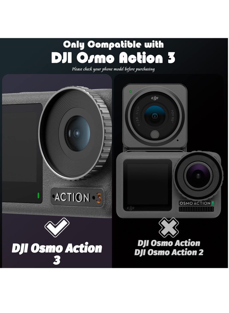 2 Sets Compatible for DJI OSMO Action 3 Screen Protector Anti Scratch High-Definition Tempered Glass, Screen Protector, Ultra-Clear Tempered Glass Cover Anti-Bubble, Transparent [2+2+2Pack]