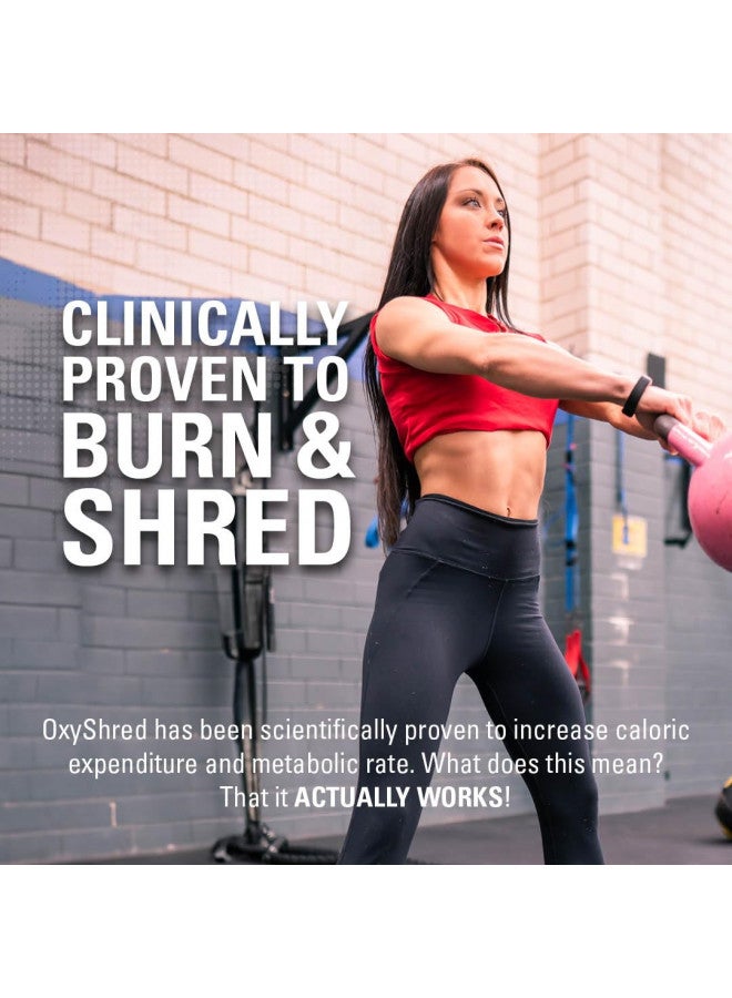 EHPlabs OxyShred Thermogenic Pre Workout Powder & Shredding Supplement - Clinically Proven Preworkout Powder with L Glutamine & Acetyl L Carnitine, Energy Boost Drink - Pink Grapefruit, 60 Servings