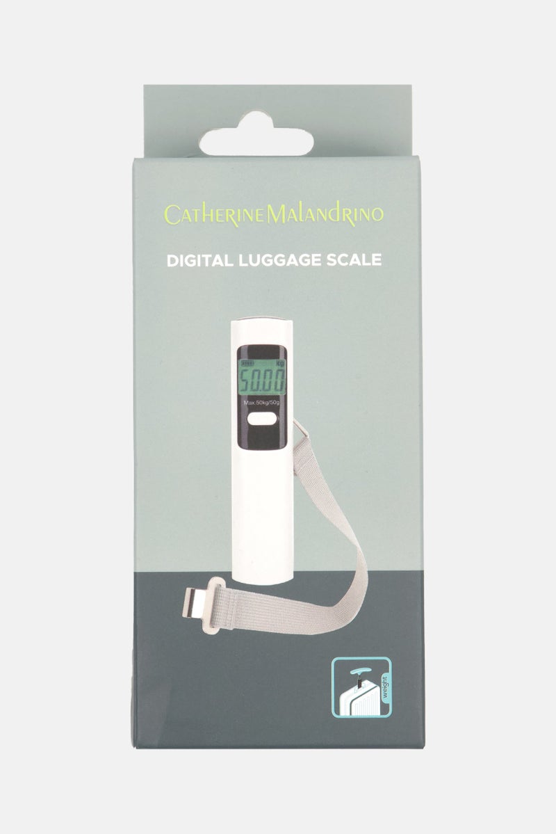 Digital Luggage Scale, White