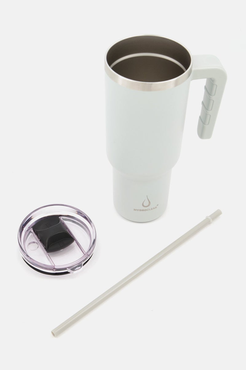 Tumbler With Handle And Straw Lid 1,2L, Light Grey