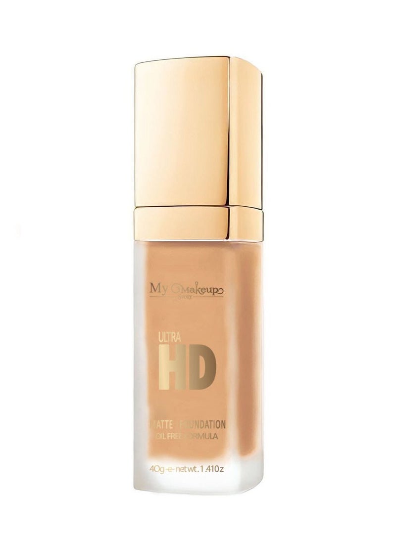 Ultra HD Matte Foundation, Long Lasting, Waterproof, Full Coverage, Matte Liquid Foundation