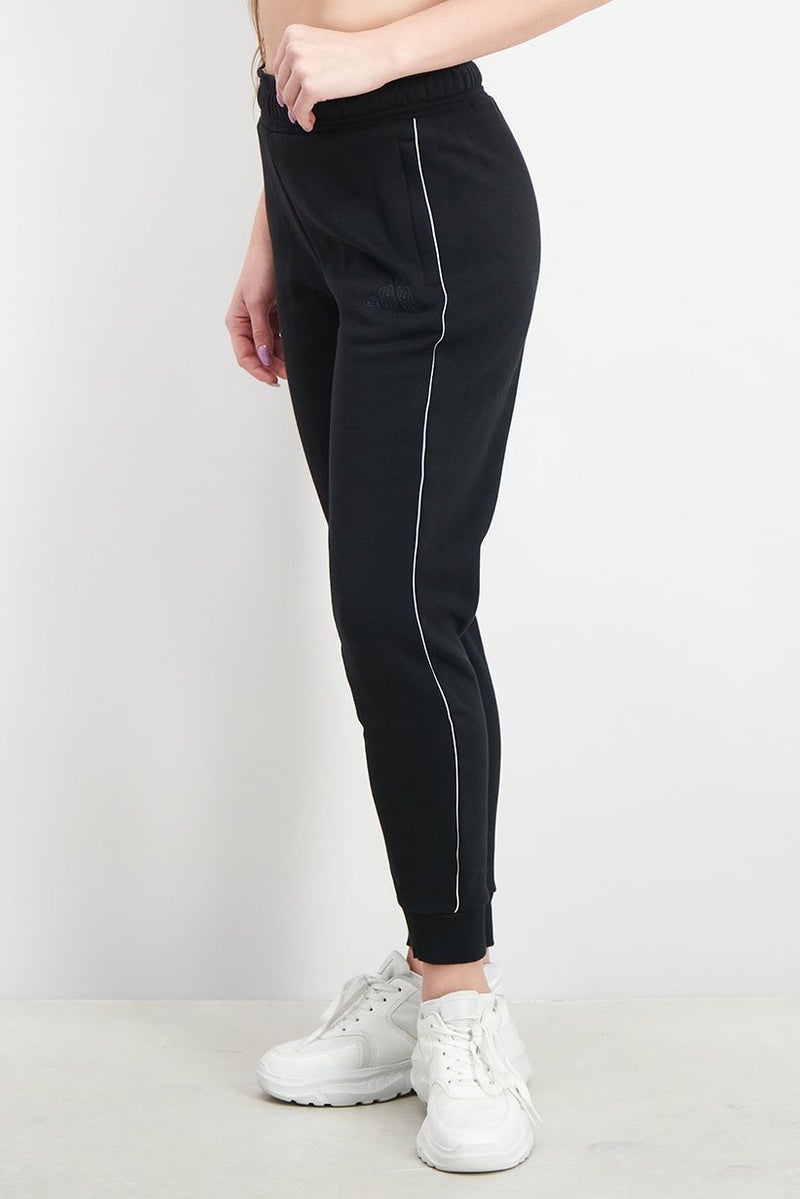 Women Regular Fit Drawstring Jogger Pants, Black