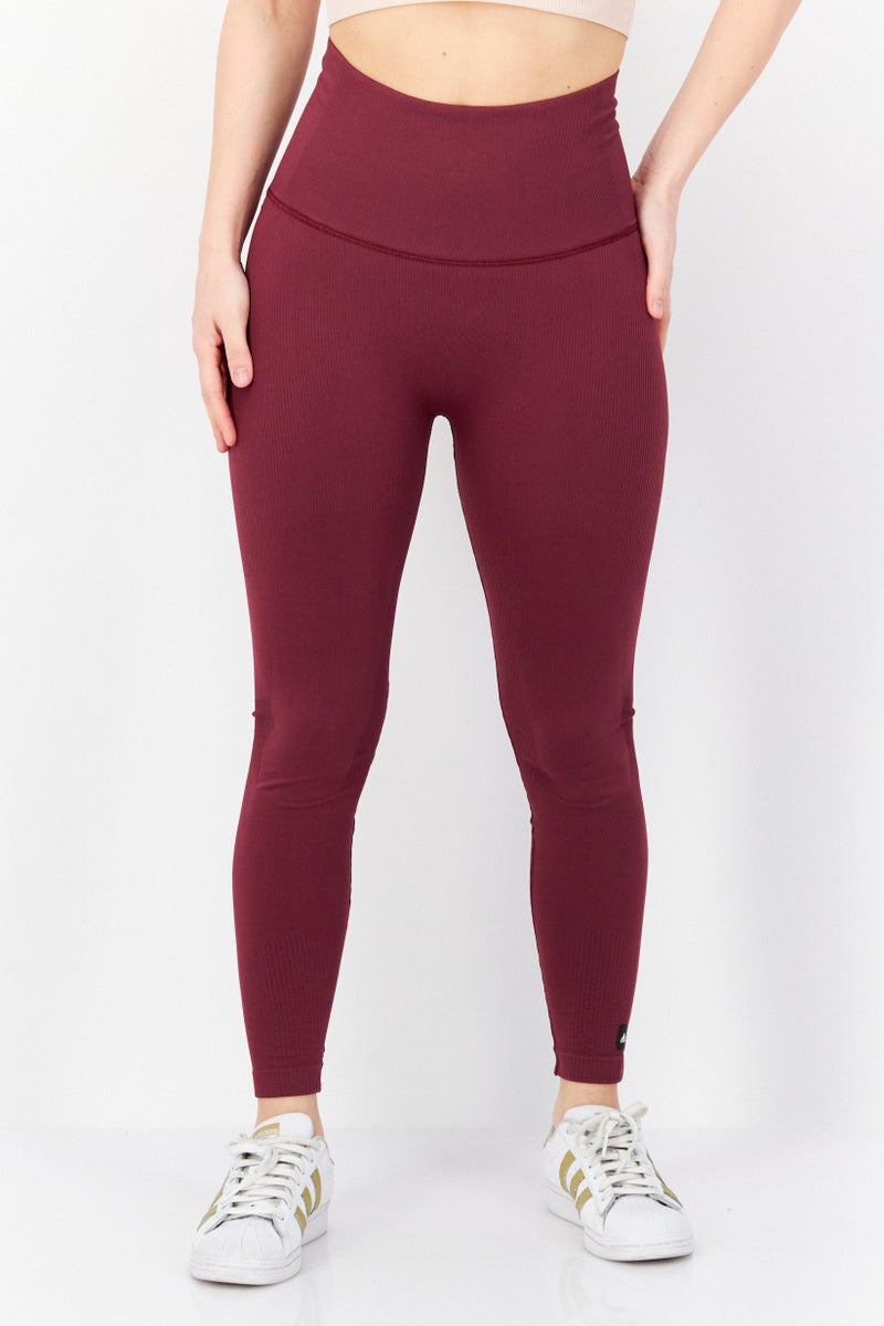 Women Sportswear Fit Training Legging, Maroon