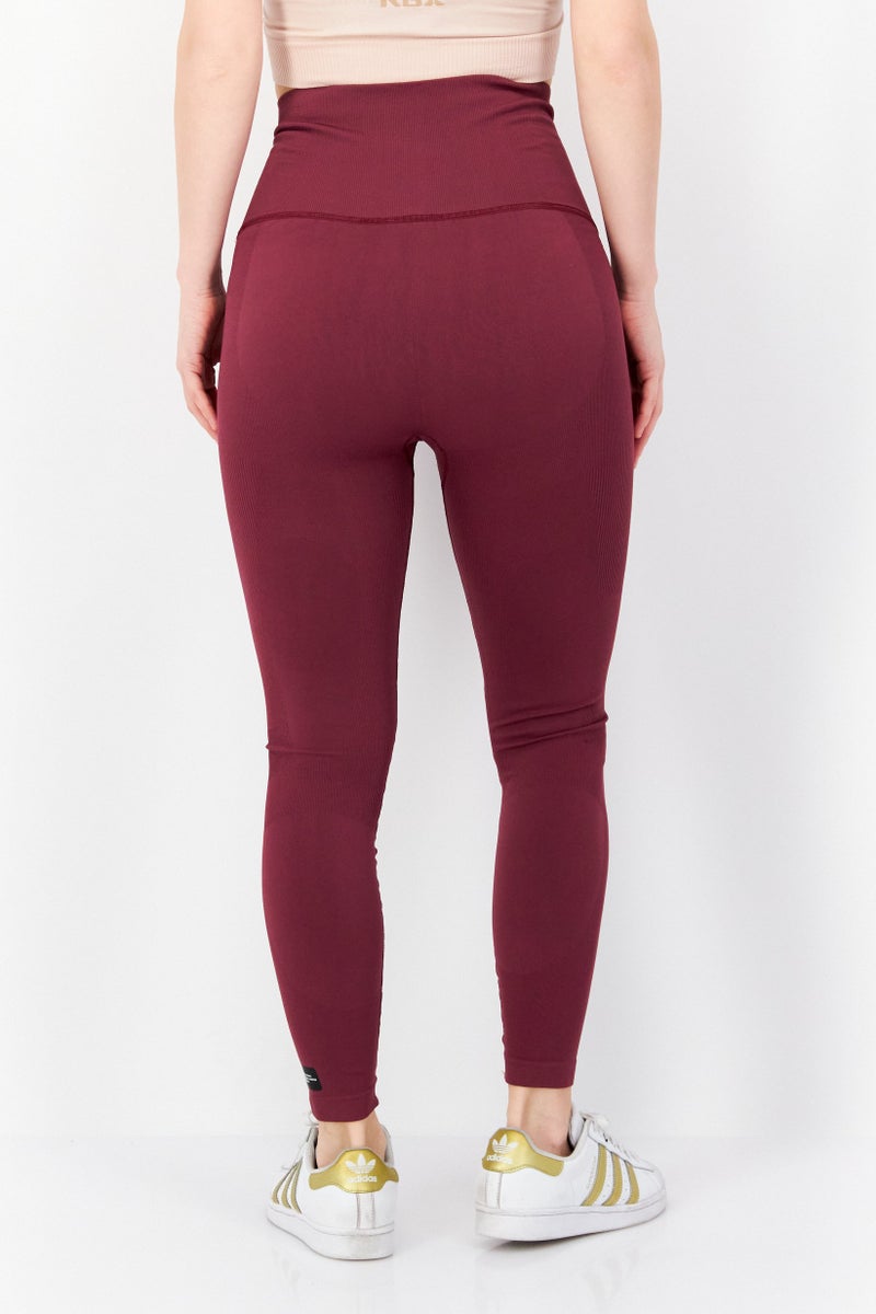 Women Sportswear Fit Training Legging, Maroon