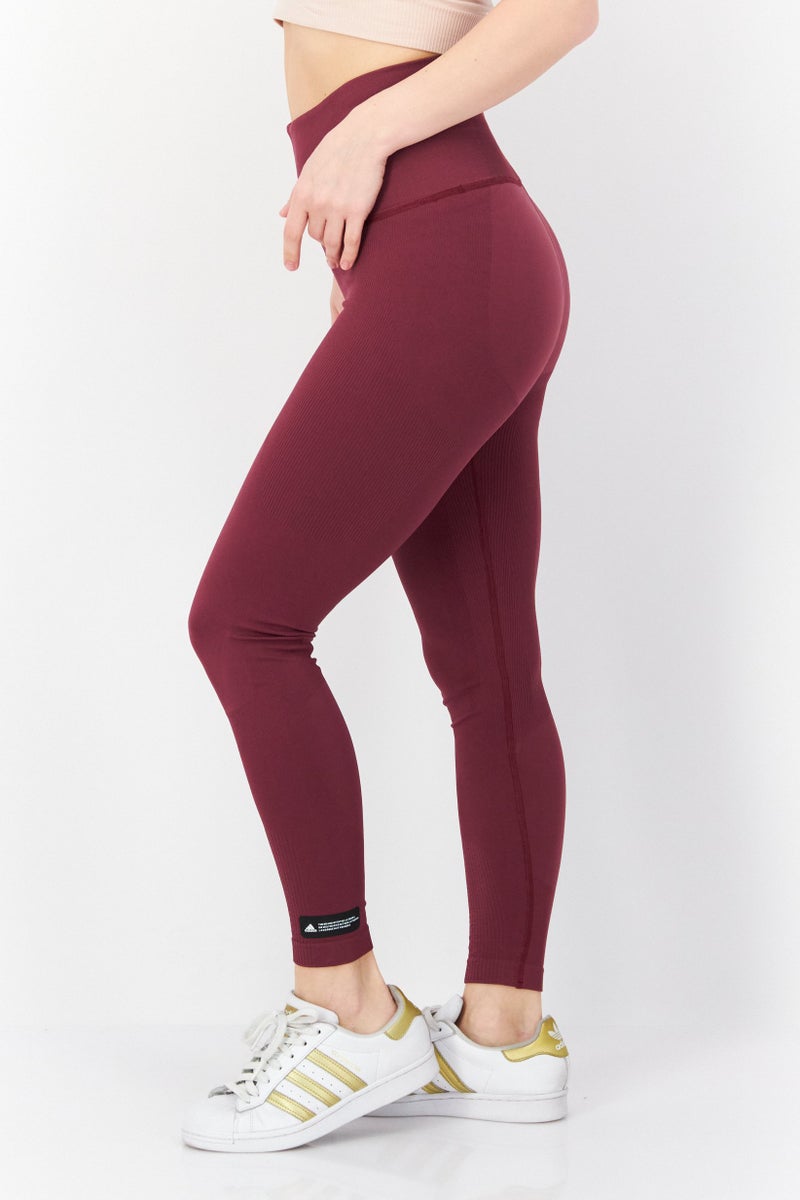 Women Sportswear Fit Training Legging, Maroon