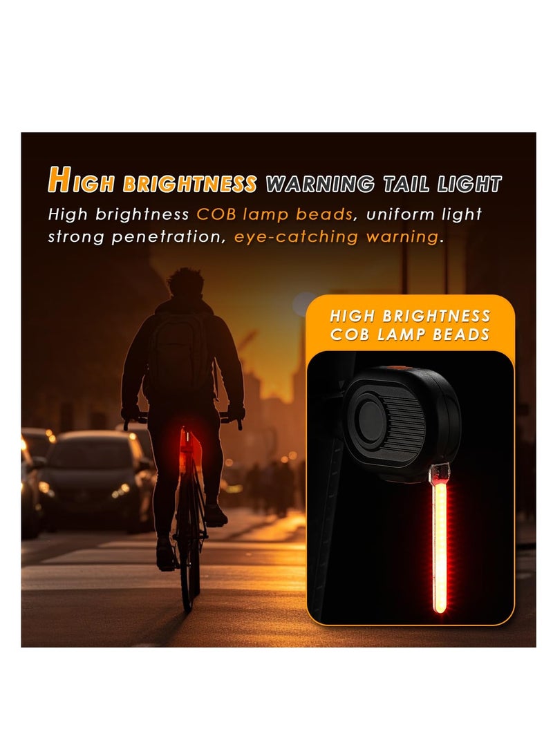 Led Bike Tail Light, Rechargeable Bicycle Tail Light for Safe Night Cycling, 3 Light Mode Rear Bike Light, Reliable and Bright Taillights, Lightweight Design, One-touch Switch, Ultimate Brightness