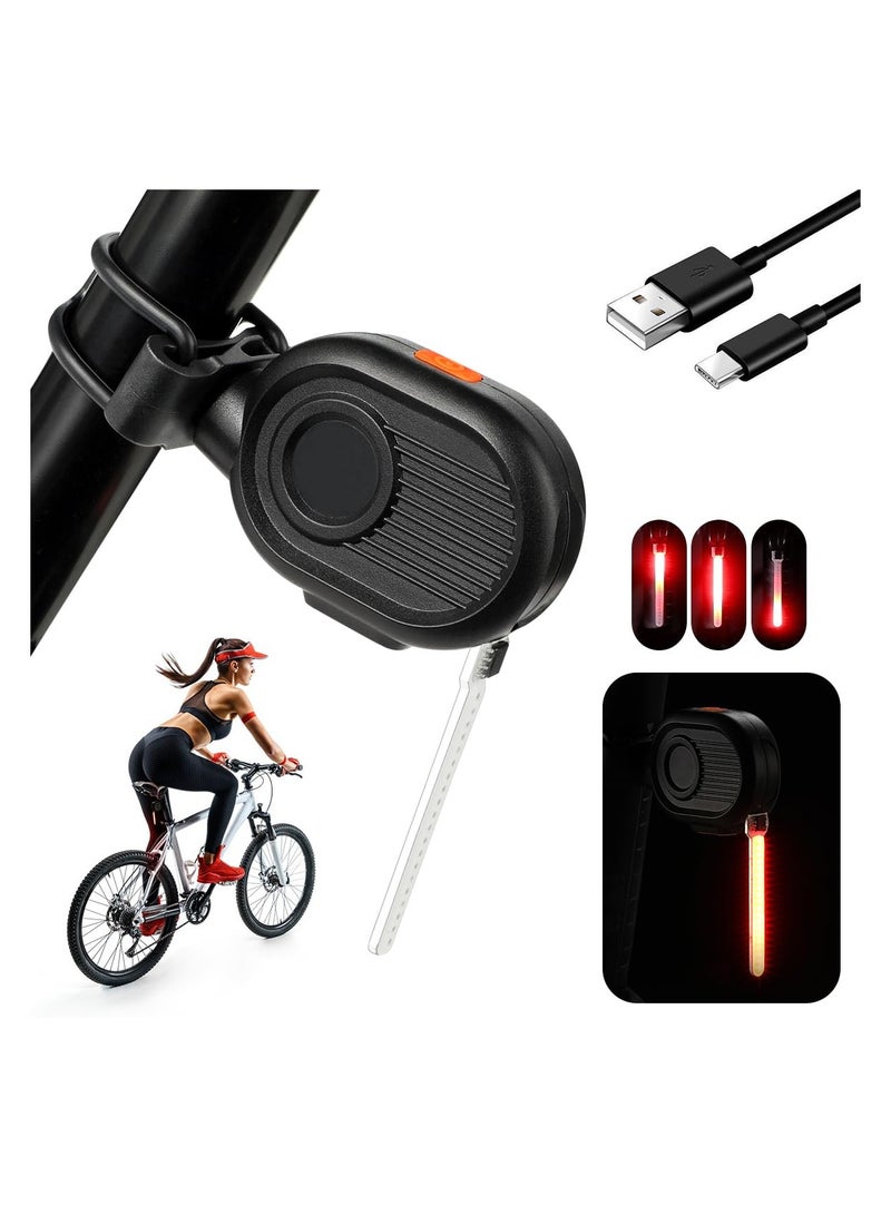 Led Bike Tail Light, Rechargeable Bicycle Tail Light for Safe Night Cycling, 3 Light Mode Rear Bike Light, Reliable and Bright Taillights, Lightweight Design, One-touch Switch, Ultimate Brightness