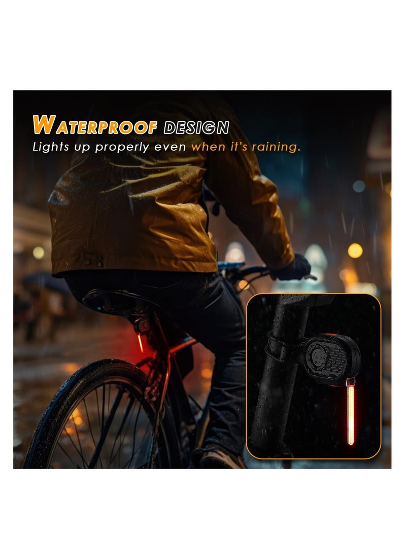 Led Bike Tail Light, Rechargeable Bicycle Tail Light for Safe Night Cycling, 3 Light Mode Rear Bike Light, Reliable and Bright Taillights, Lightweight Design, One-touch Switch, Ultimate Brightness