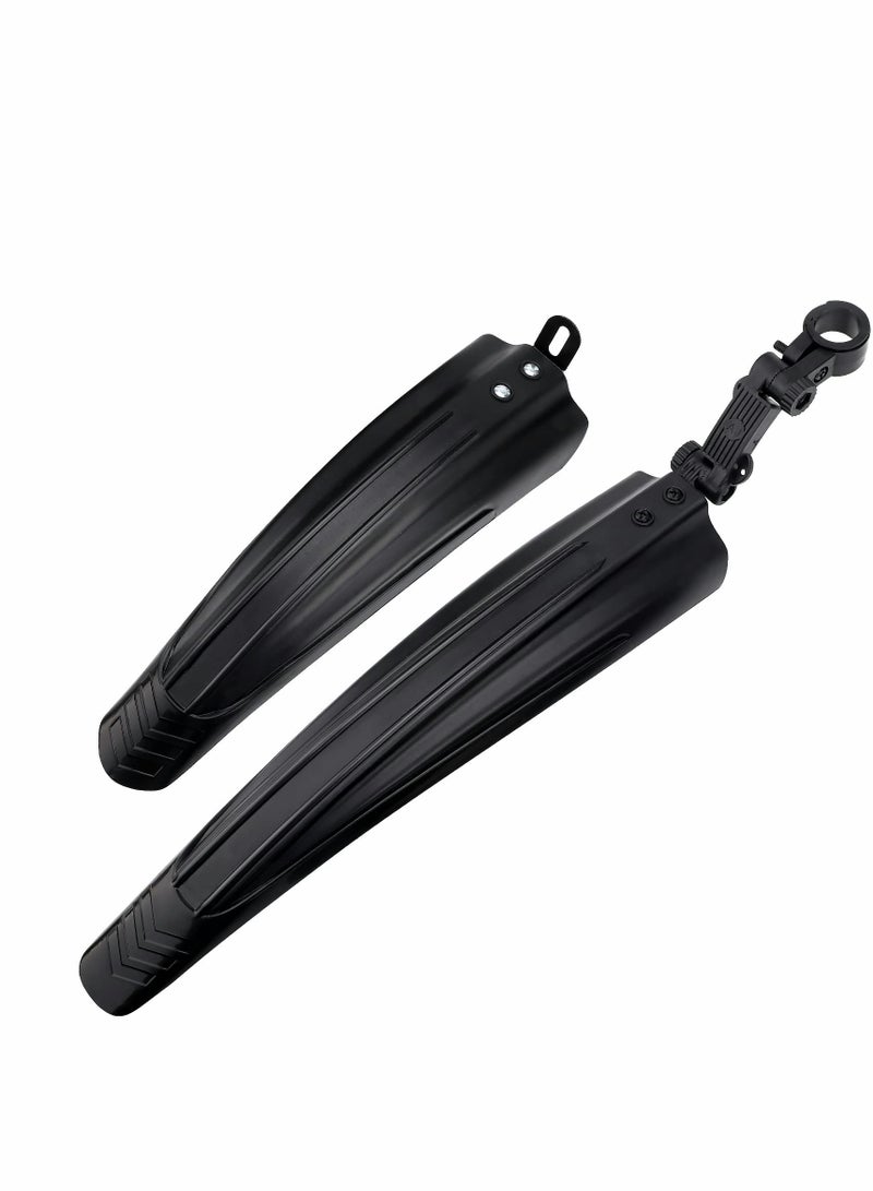 Bike Mudguard Set Fenders Adjustable Bicycle Front and Rear Mud Guard Mountain Mudguards Fender Fits Wheel Sizes of 20