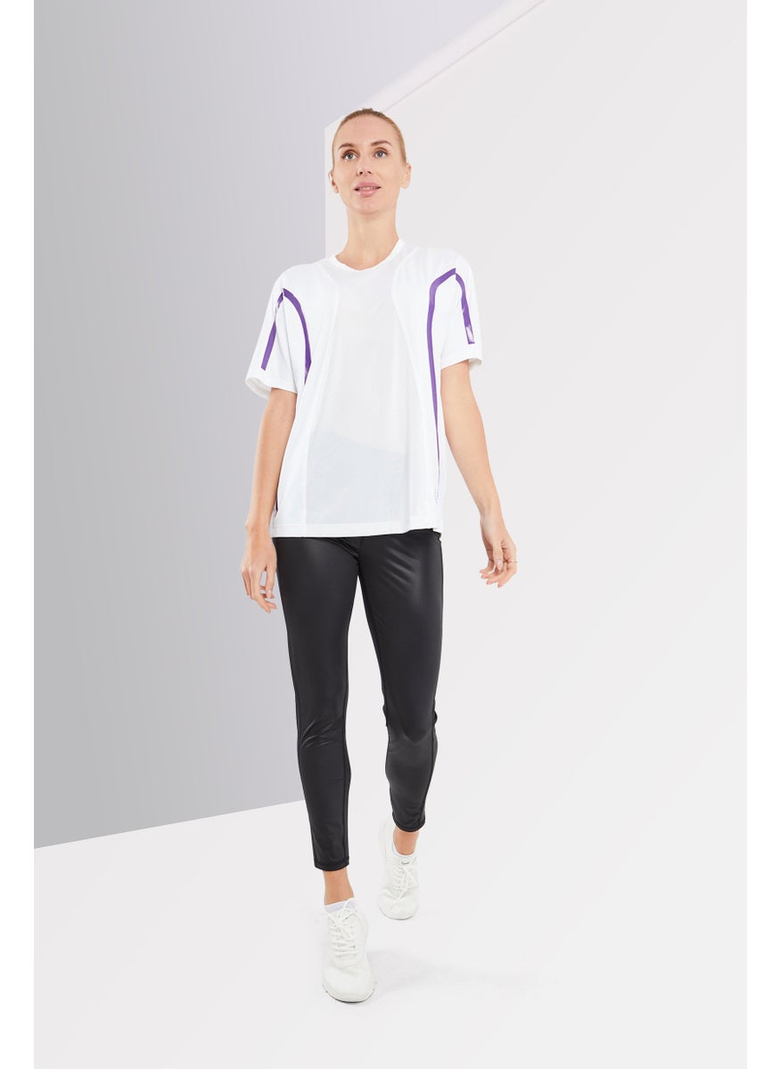 Women Sportswear Fit Short Sleeve Running Top, White
