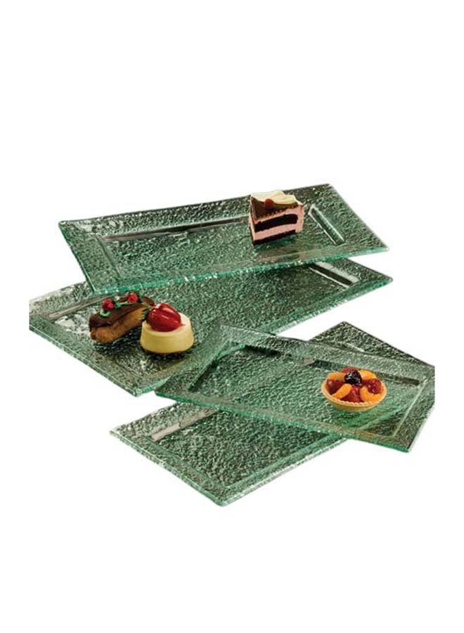 Rectangular Green Glacier Platters 15