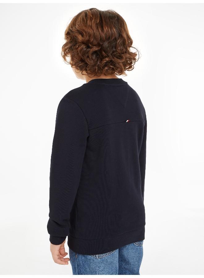 STAMP EMBROIDERY REG SWEATSHIRT