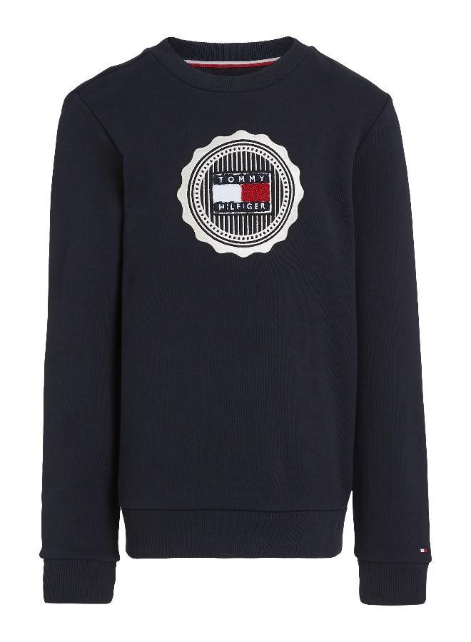 STAMP EMBROIDERY REG SWEATSHIRT