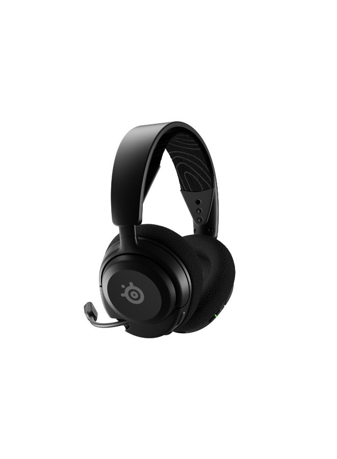 Arctis Nova 5 Wireless Headphones, 40mm Neodymium Drivers, ClearCast Gen 2.x, Retractable Boom, 360° Spatial Audio, Quick-Switch Wireless, Black | 61670