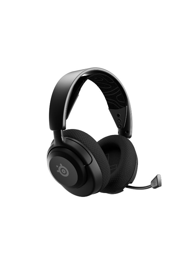 Arctis Nova 5 Wireless Headphones, 40mm Neodymium Drivers, ClearCast Gen 2.x, Retractable Boom, 360° Spatial Audio, Quick-Switch Wireless, Black | 61670
