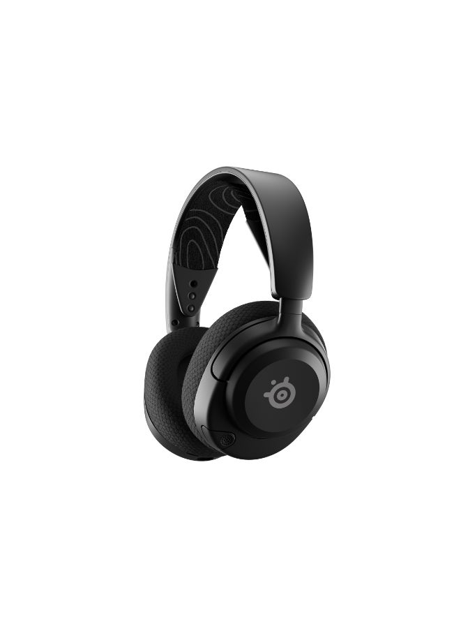 Arctis Nova 5 Wireless Headphones, 40mm Neodymium Drivers, ClearCast Gen 2.x, Retractable Boom, 360° Spatial Audio, Quick-Switch Wireless, Black | 61670