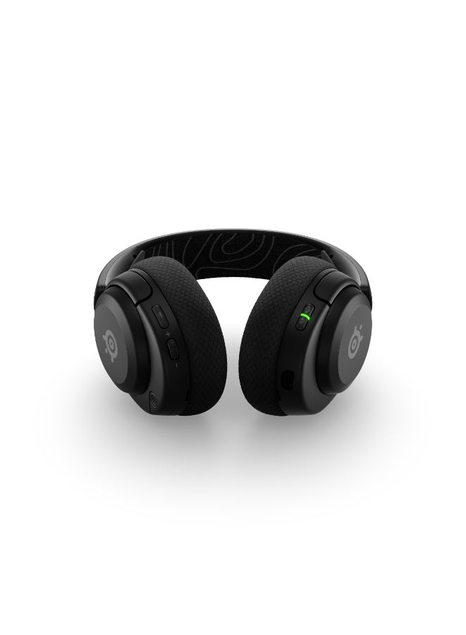 Arctis Nova 5 Wireless Headphones, 40mm Neodymium Drivers, ClearCast Gen 2.x, Retractable Boom, 360° Spatial Audio, Quick-Switch Wireless, Black | 61670