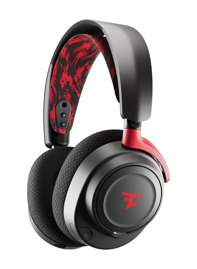 Arctis Nova 7 FaZe Clan Edition Multi-System Gaming & Mobile Headset, 40mm Neodymium Drivers, ClearCast Gen2 Retractable Boom, Wide Compatibility, Black | 61556