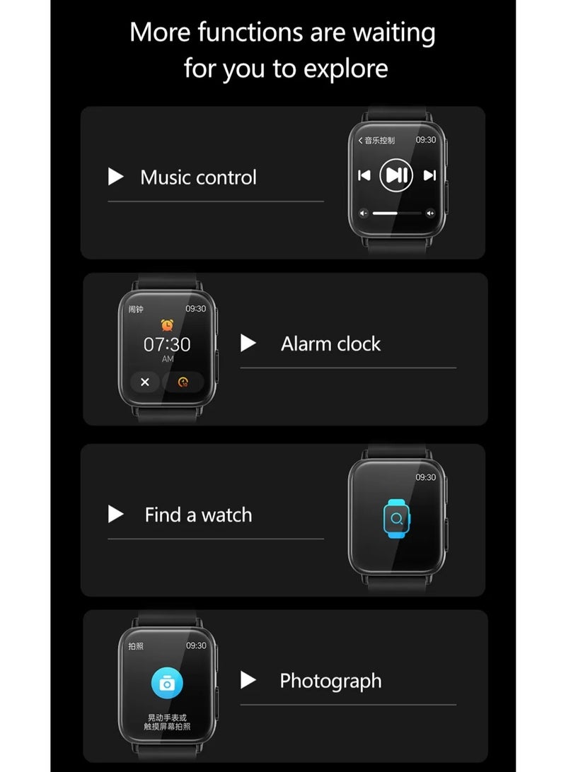 TK10 Smart Watch with Full Touchscreen, Multi-Sport Modes, Sleep Monitoring, and Weather Updates Cross-Border Edition