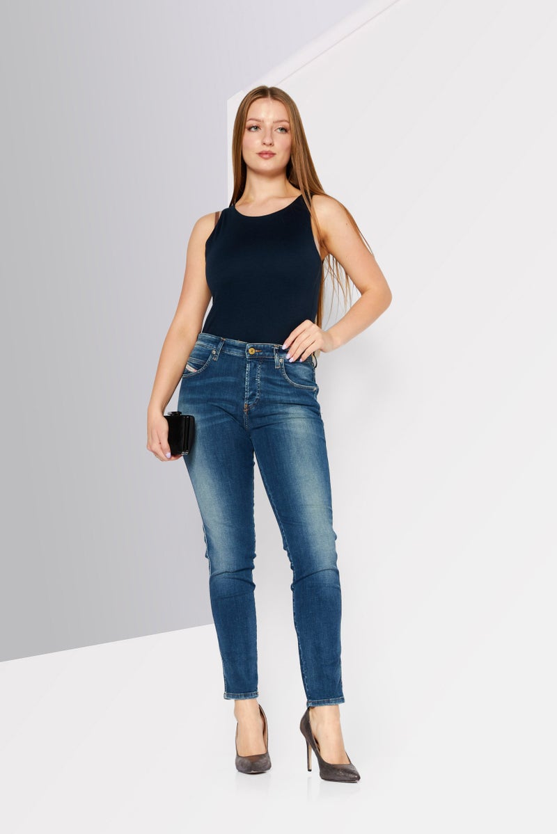 Women Slim Fit Stretchable Denim Jeans, Blue