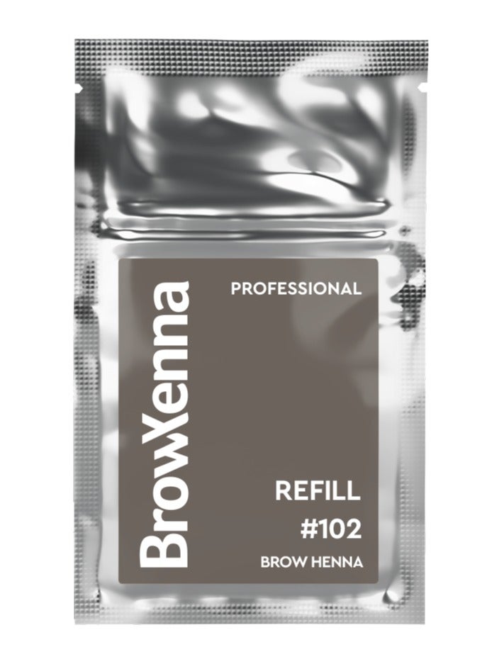 Henna for Eyebrows 6 Grams (sachet-refill) | #102 Cold Coffee