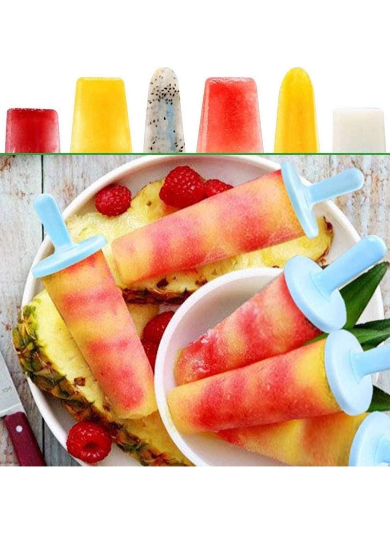 Molds Set Ice Lolly Makers Moulds Cream Reusable Silicone DIY Popsicle for Kids Toddlers and Adults with Non-Spill Lid