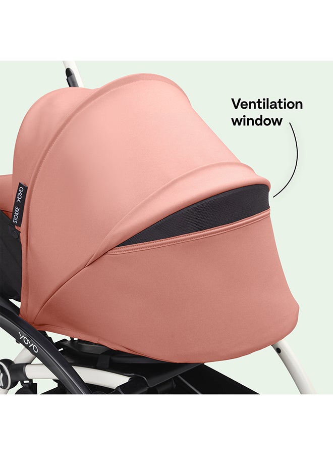 Stokke YOYO3 Stroller with Newborn Pack, Black Frame, Compact and Foldable, One-Hand Flat Recline, UPF 50+ Canopy and 4-Wheel Suspension, 5-Point Harness, 6.6 kg Lightweight, Black