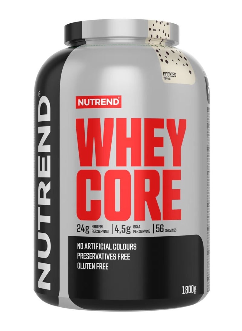 Nutrend, Whey Core Protein, 1800g, Cookies, 56 Servings