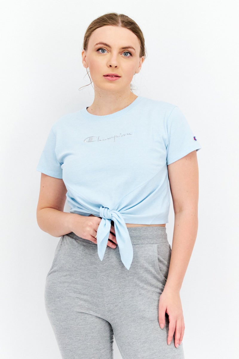 Women Sportswear Fit Training Top, Light Blue