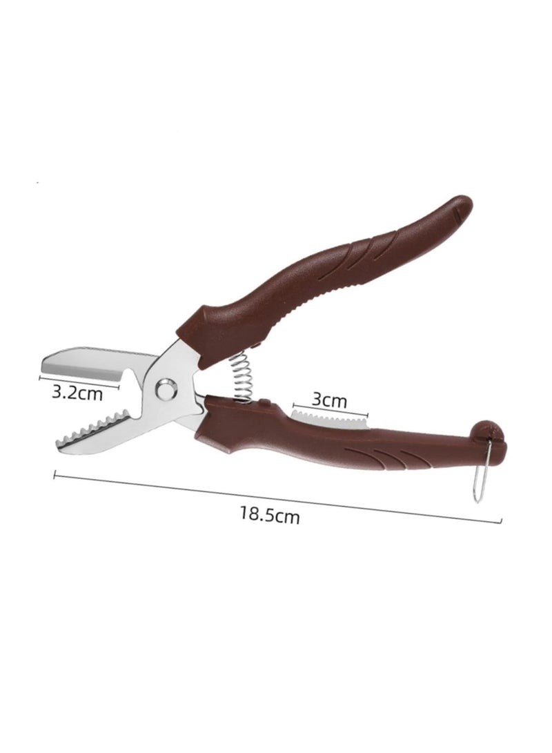 Chestnut Peeler, Walnut Cracker Tool - Heavy Duty Shell Opener for Nuts - Seafood Pecan Walnut Cracker