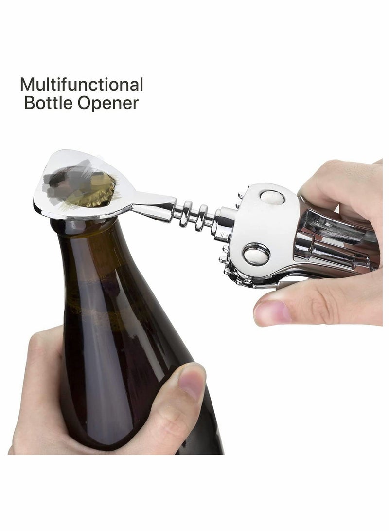 Bottle Opener, Zinc Alloy Premium Wing Corkscrew bottle Bottle Opener with Multifunctional Bottles Opener Upgrade