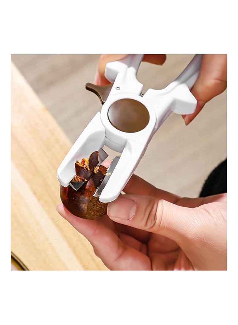 Nut Cracker Opener Set with Walnut Pliers - Easy Chestnut Peeler and Cutter Tool for Nuts