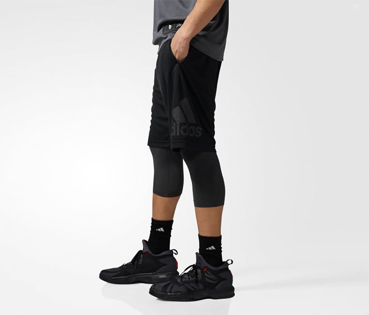 Men Dame Foundation Two,in,One Shorts, Black