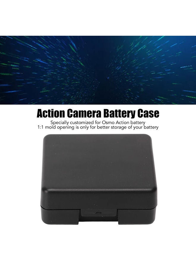 Tempered Glass Film Screen Protector with Lens Cap Cover and Battery Storage Case | Compatible with DJI OSMO Action 3 Camera Accessories