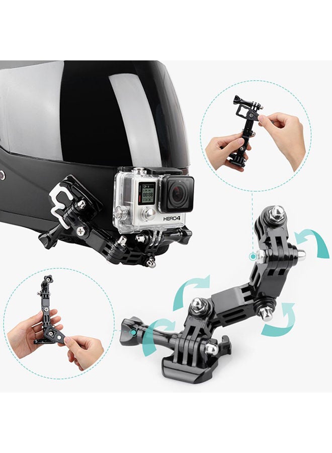 Motorcycle Helmet Mount Kit Compatible for Gopro Hero 11/ 10/9/8/7/6/5 for SJCAM for YI for Osmo Action Insta360 Action Cameras Accessories and More