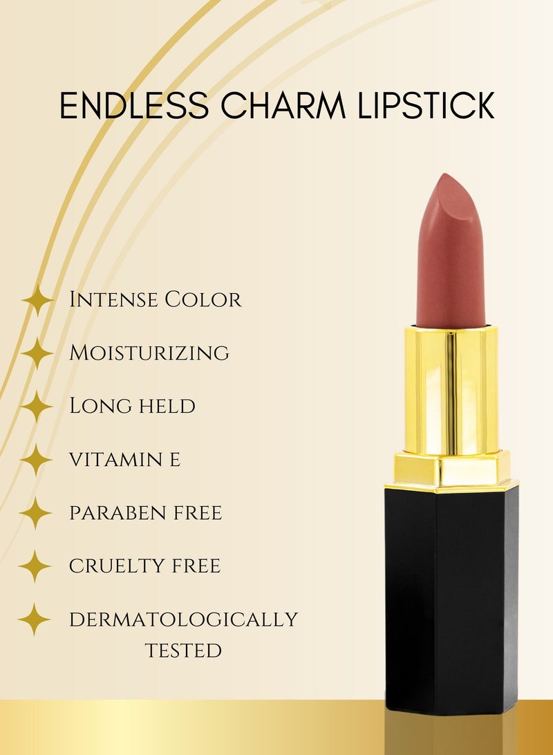 Glor Endless Charm Lipstick Affogato – Intense Long-Lasting Color, Luxurious Moisture, Ultra-Creamy Formula for Beautiful Lips