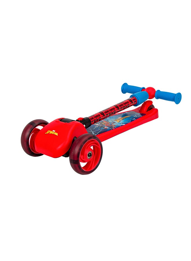 Spiderman 3-Wheel LED Folding Scooter