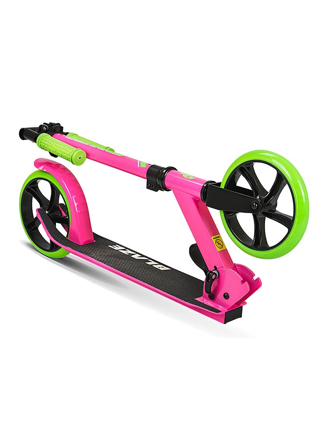 Blaze Folding 2 Wheel Kick Scooters 200mm, Adjustable Handlebar, Easy Folding Mechanism, PU Wheels 200mm, Folding Scooter  - Pink