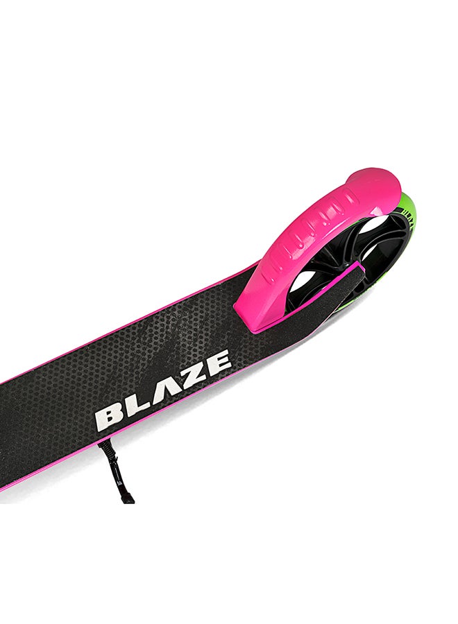 Blaze Folding 2 Wheel Kick Scooters 200mm, Adjustable Handlebar, Easy Folding Mechanism, PU Wheels 200mm, Folding Scooter  - Pink